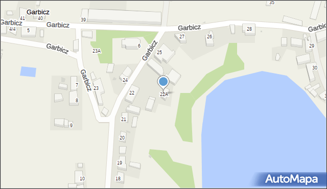 Garbicz, Garbicz, 22A, mapa Garbicz