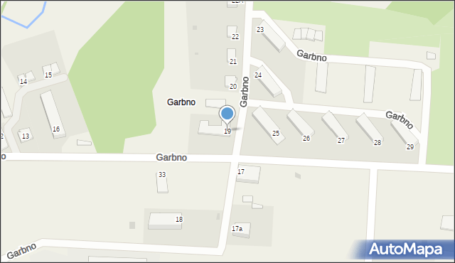 Garbno, Garbno, 19, mapa Garbno