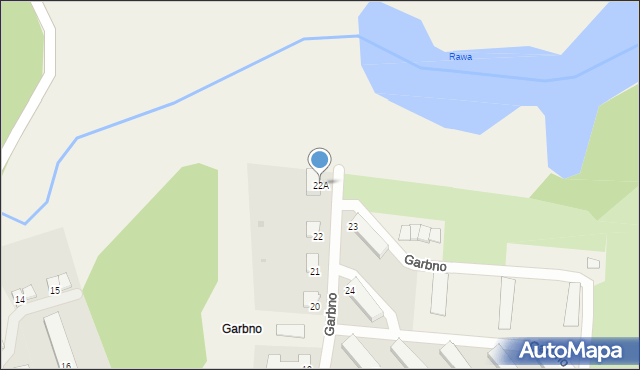 Garbno, Garbno, 22A, mapa Garbno