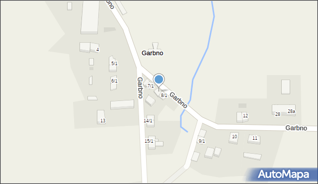 Garbno, Garbno, 8/2, mapa Garbno