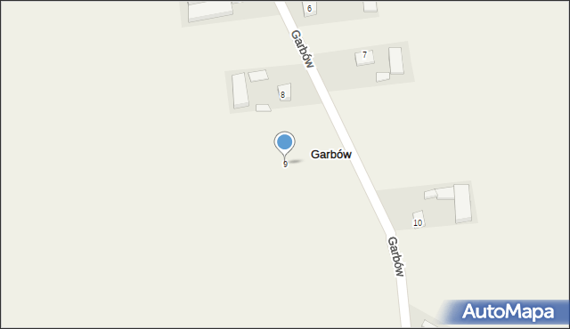 Garbów, Garbów, 9, mapa Garbów