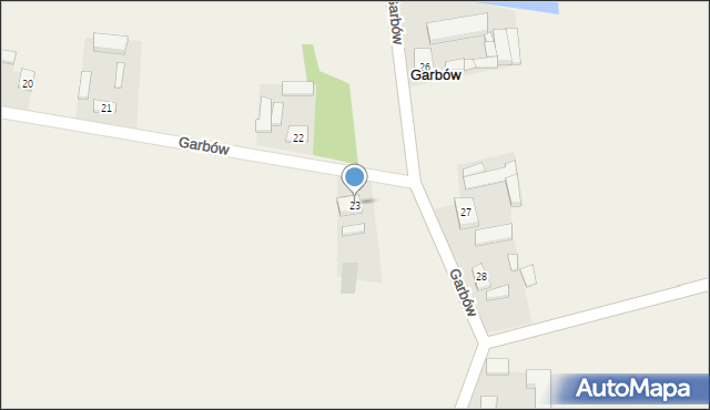 Garbów, Garbów, 23, mapa Garbów