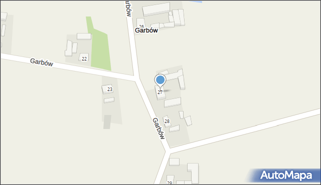 Garbów, Garbów, 27, mapa Garbów