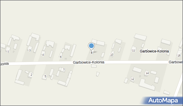 Garbowice, Garbowice-Kolonia, 8, mapa Garbowice