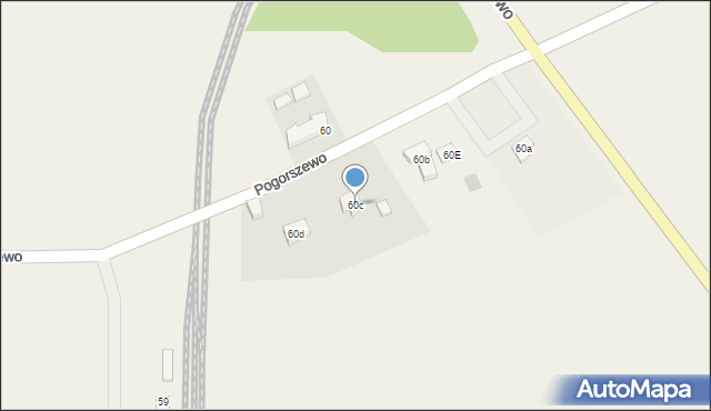 Garczegorze, Garczegorze, 60c, mapa Garczegorze