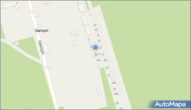 Garczyn, Garczyn, 23, mapa Garczyn