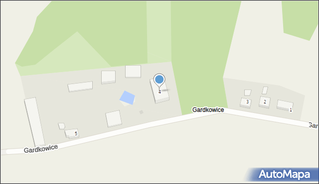 Gardkowice, Gardkowice, 4, mapa Gardkowice