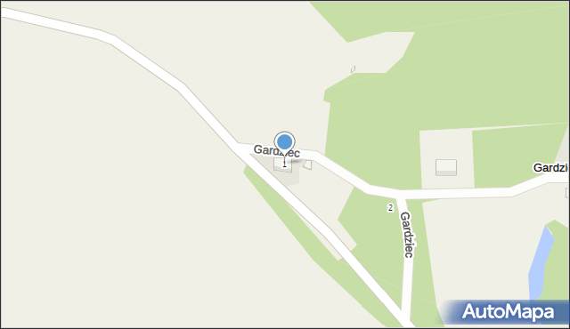 Gardziec, Gardziec, 1, mapa Gardziec