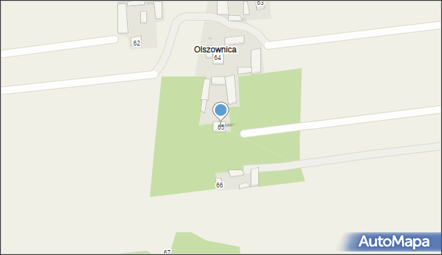 Gardzienice-Kolonia, Gardzienice-Kolonia, 65, mapa Gardzienice-Kolonia