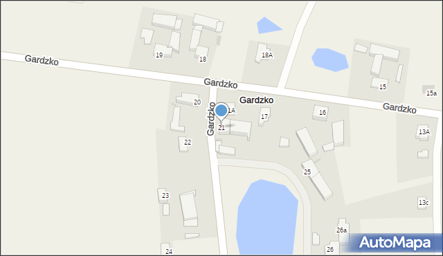 Gardzko, Gardzko, 21, mapa Gardzko