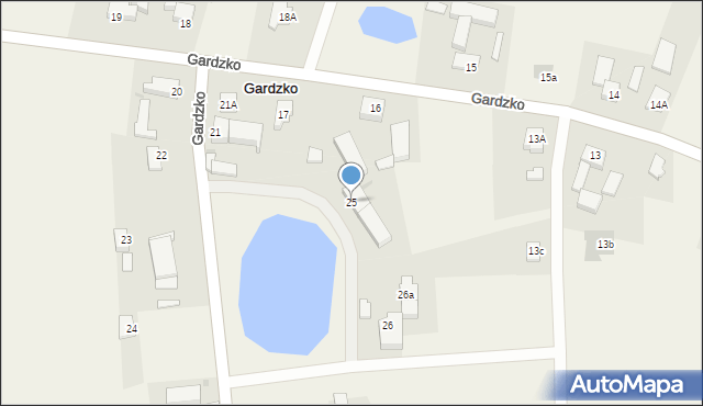 Gardzko, Gardzko, 25, mapa Gardzko