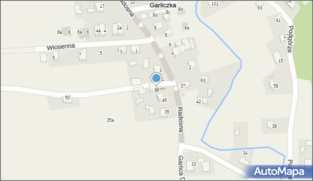Garlica Duchowna, Garlica Duchowna, 36, mapa Garlica Duchowna
