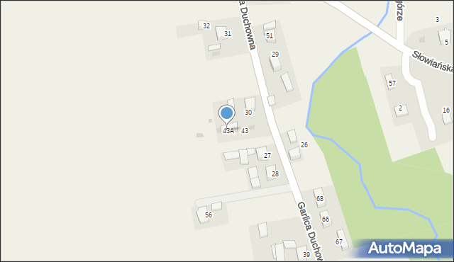 Garlica Duchowna, Garlica Duchowna, 43A, mapa Garlica Duchowna