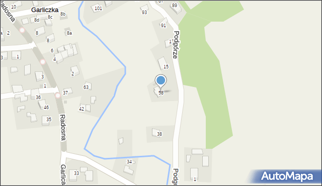 Garlica Duchowna, Garlica Duchowna, 58, mapa Garlica Duchowna