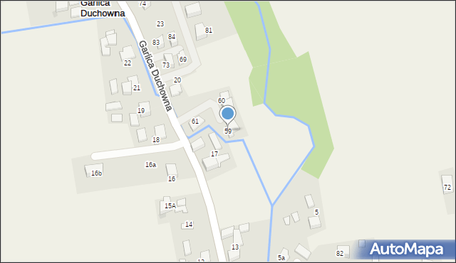 Garlica Duchowna, Garlica Duchowna, 59, mapa Garlica Duchowna