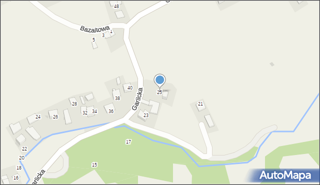 Garlica Murowana, Garlicka, 25, mapa Garlica Murowana