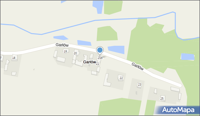 Garłów, Garłów, 21b, mapa Garłów