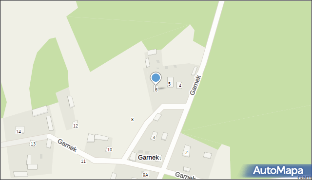 Garnek, Garnek, 6, mapa Garnek