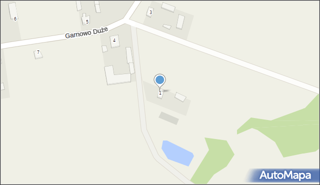 Garnowo Duże, Garnowo Duże, 1, mapa Garnowo Duże