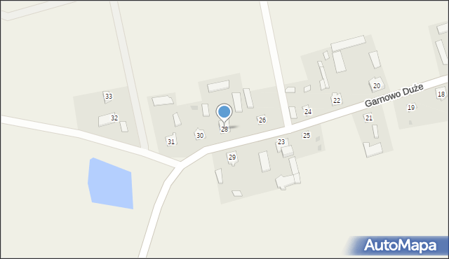 Garnowo Duże, Garnowo Duże, 28, mapa Garnowo Duże
