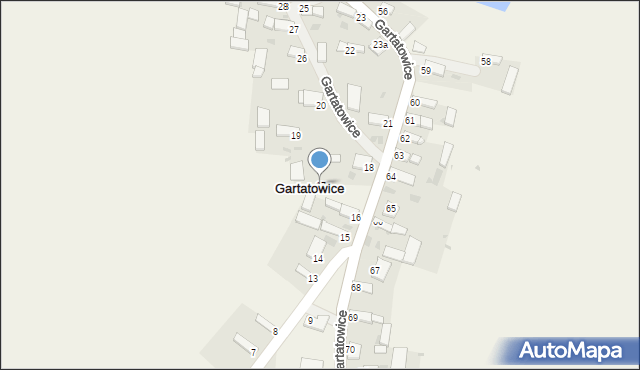 Gartatowice, Gartatowice, 17, mapa Gartatowice