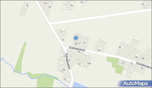Gartatowice, Gartatowice, 43, mapa Gartatowice
