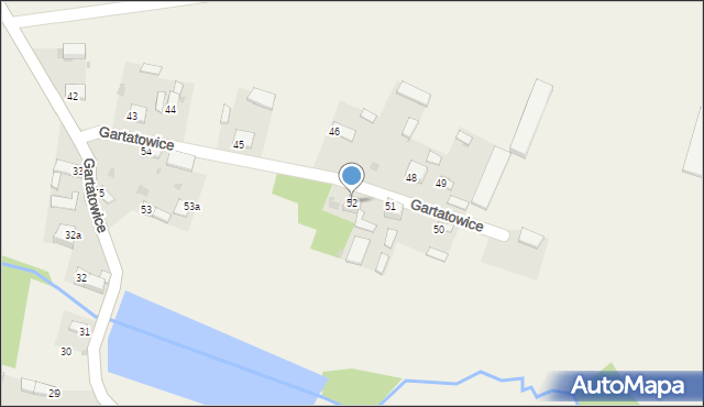 Gartatowice, Gartatowice, 52, mapa Gartatowice