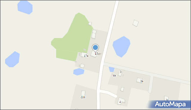 Garzewo, Garzewo, 17b, mapa Garzewo