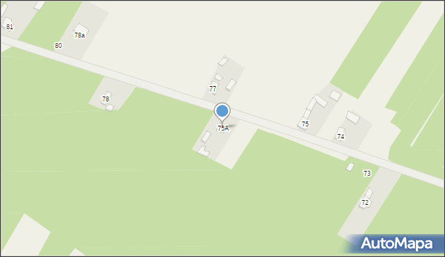 Gąsawy Plebańskie, Gąsawy Plebańskie, 75A, mapa Gąsawy Plebańskie
