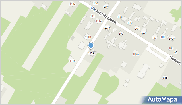 Gąsawy Rządowe, Gąsawy Rządowe, 107b, mapa Gąsawy Rządowe