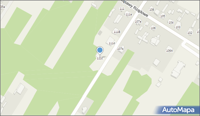 Gąsawy Rządowe, Gąsawy Rządowe, 111c, mapa Gąsawy Rządowe