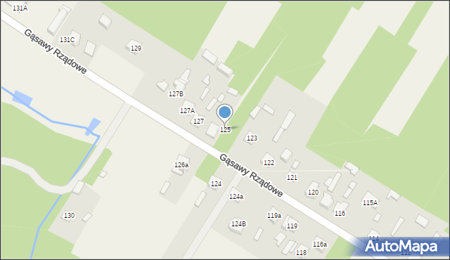 Gąsawy Rządowe, Gąsawy Rządowe, 125, mapa Gąsawy Rządowe