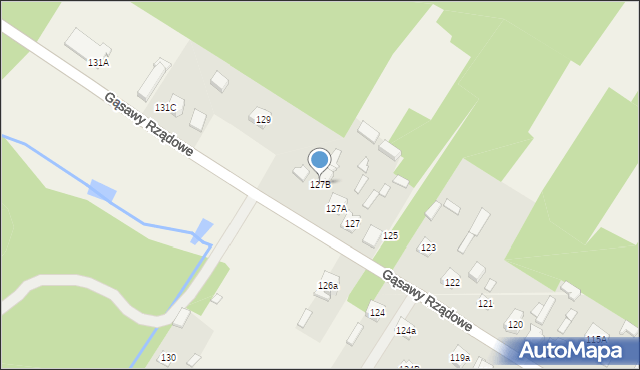 Gąsawy Rządowe, Gąsawy Rządowe, 127B, mapa Gąsawy Rządowe
