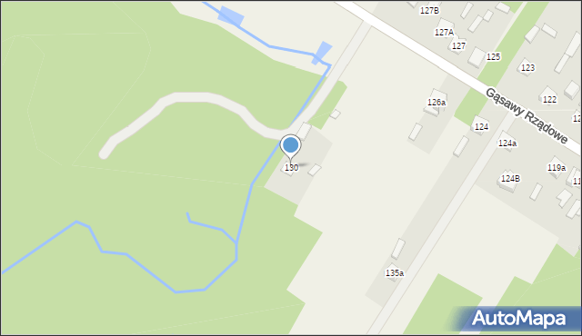 Gąsawy Rządowe, Gąsawy Rządowe, 130, mapa Gąsawy Rządowe