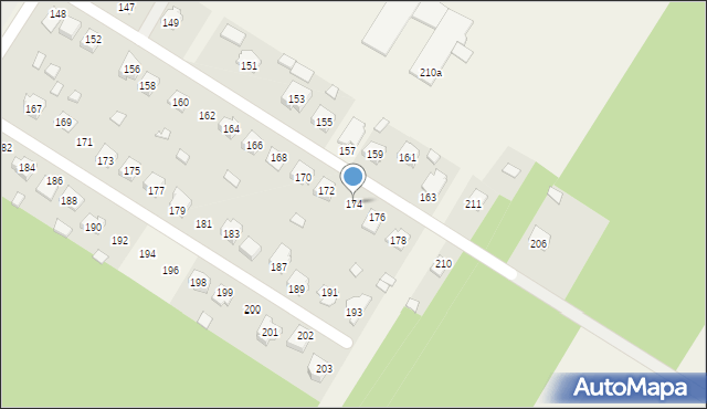 Gąsawy Rządowe, Gąsawy Rządowe, 174, mapa Gąsawy Rządowe