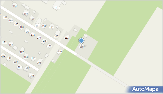 Gąsawy Rządowe, Gąsawy Rządowe, 206, mapa Gąsawy Rządowe