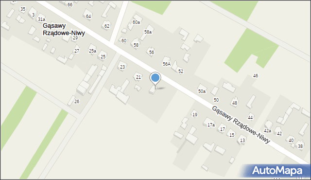 Gąsawy Rządowe-Niwy, Gąsawy Rządowe-Niwy, 21a, mapa Gąsawy Rządowe-Niwy