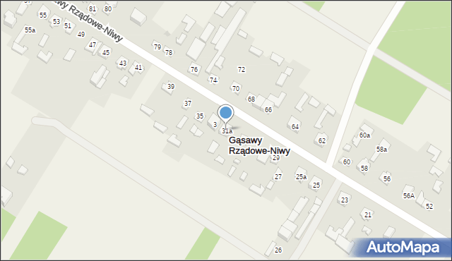 Gąsawy Rządowe-Niwy, Gąsawy Rządowe-Niwy, 31a, mapa Gąsawy Rządowe-Niwy