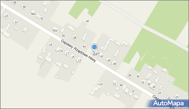 Gąsawy Rządowe-Niwy, Gąsawy Rządowe-Niwy, 42a, mapa Gąsawy Rządowe-Niwy