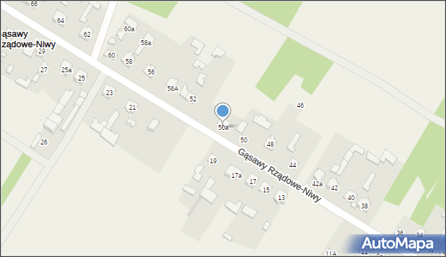 Gąsawy Rządowe-Niwy, Gąsawy Rządowe-Niwy, 50a, mapa Gąsawy Rządowe-Niwy