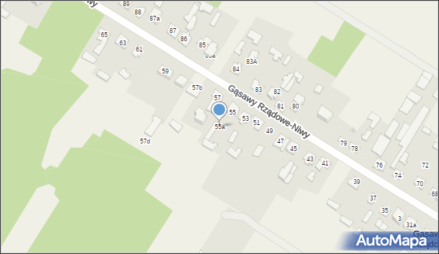 Gąsawy Rządowe-Niwy, Gąsawy Rządowe-Niwy, 55a, mapa Gąsawy Rządowe-Niwy