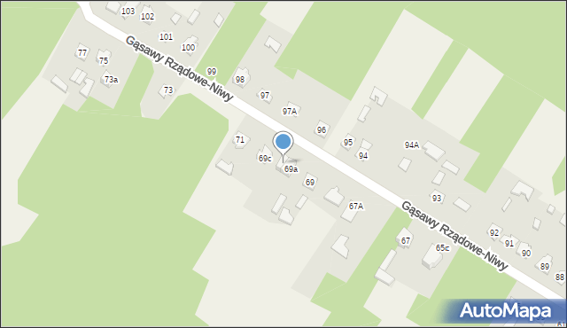 Gąsawy Rządowe-Niwy, Gąsawy Rządowe-Niwy, 69b, mapa Gąsawy Rządowe-Niwy