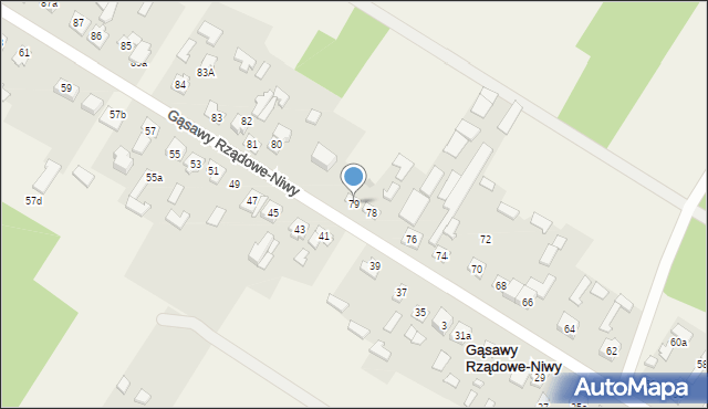 Gąsawy Rządowe-Niwy, Gąsawy Rządowe-Niwy, 79, mapa Gąsawy Rządowe-Niwy