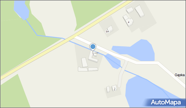 Gąska, Gąska, 1, mapa Gąska