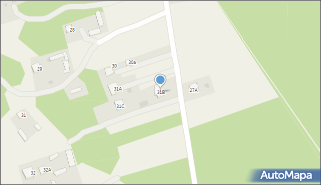 Gąski, Gąski, 31B, mapa Gąski