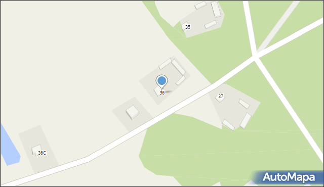 Gąski, Gąski, 36, mapa Gąski