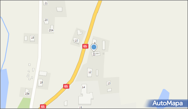 Gąski, Gąski, 11, mapa Gąski
