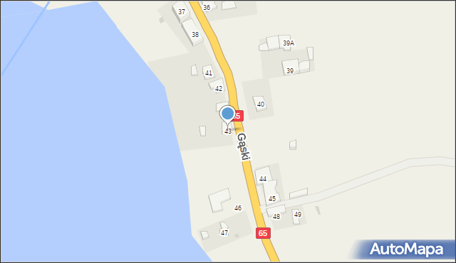 Gąski, Gąski, 43, mapa Gąski