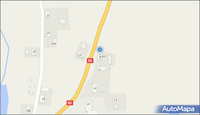 Gąski, Gąski, 9, mapa Gąski