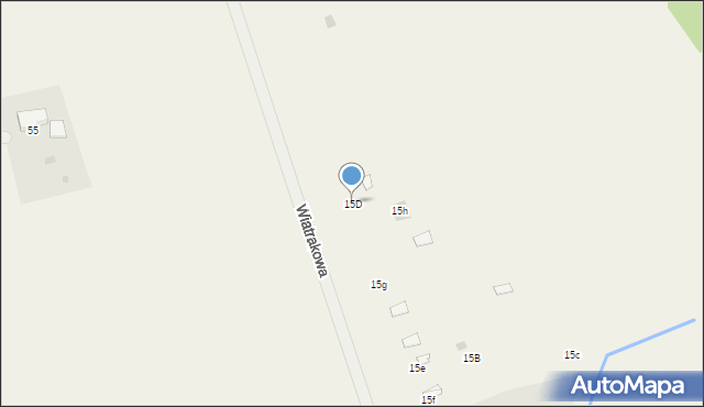 Gąski, Gąski, 15D, mapa Gąski